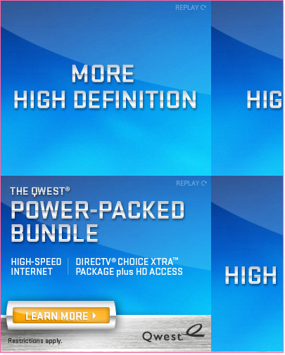 Qwest HD Internet Banner